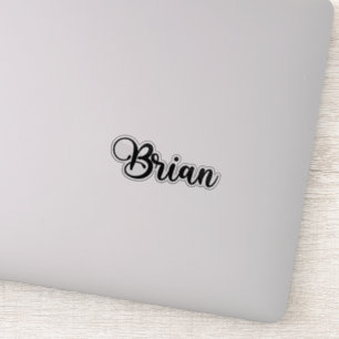 Sticker Brian Name - Calligraphie manuscrite