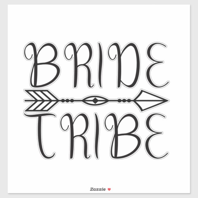Sticker Bride Tribe new (Feuille)