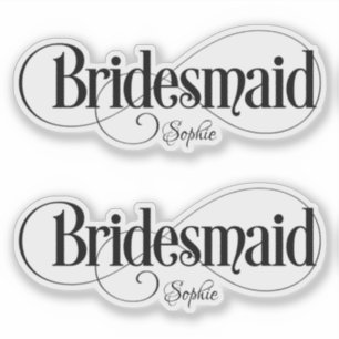 Sticker Bridesmaid Personnalisé