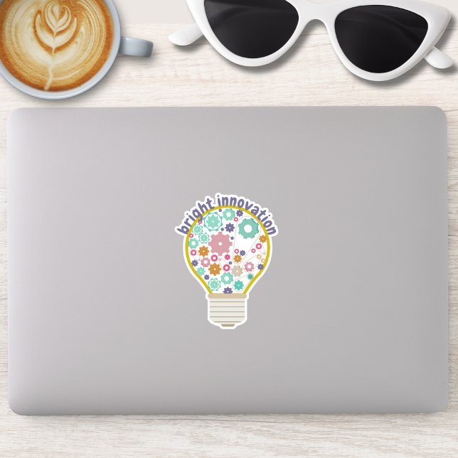 Sticker Bright Innovation Light Bulle (Créateur téléchargé)