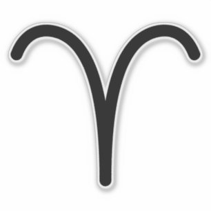 Sticker Brise noir symbole astrologique symbole feu signe