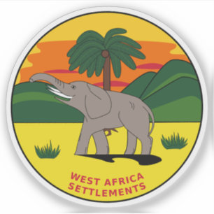Sticker Britanniques Afrique de l'Ouest (1870-1888)
