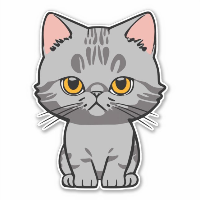 Sticker British Shorthair (Devant)