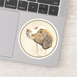 Sticker Brittany Peinture - Cute Original Chien Art