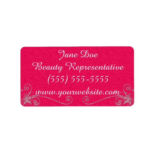 Sticker Brochure de beauté Parties scintillant ros (Devant)