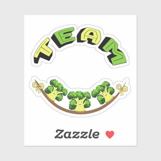 Sticker Brocoli vert (Feuille)