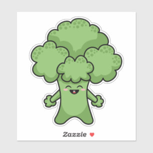 Sticker Brocoli Vert Heureux