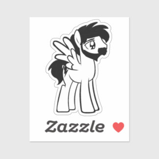 Sticker Bronie à oreilles avec ailes 2x2