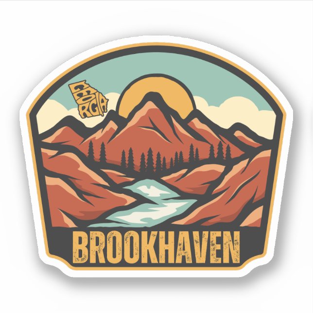 Sticker Brookhaven, Géorgie (Devant)