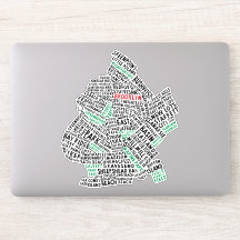 Brooklyn New York City Word Art Map