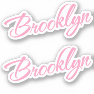 Sticker Brooklyn nom x2 vinyle