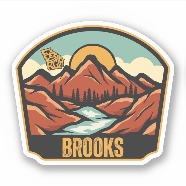 Sticker Brooks, Géorgie (Devant)