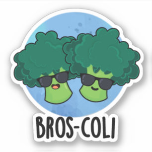 Sticker Bros-coli Fantaisie Veggie Brocoli Pun