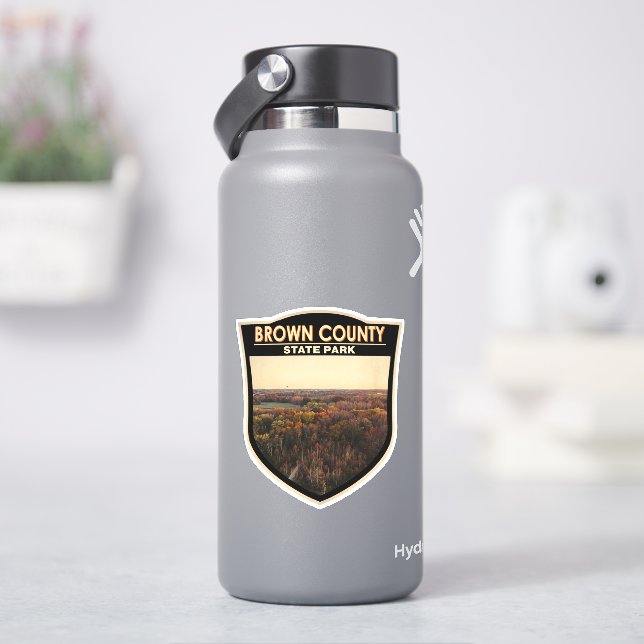 Sticker Brown County State Park Indiana Badge (HydroFlask)