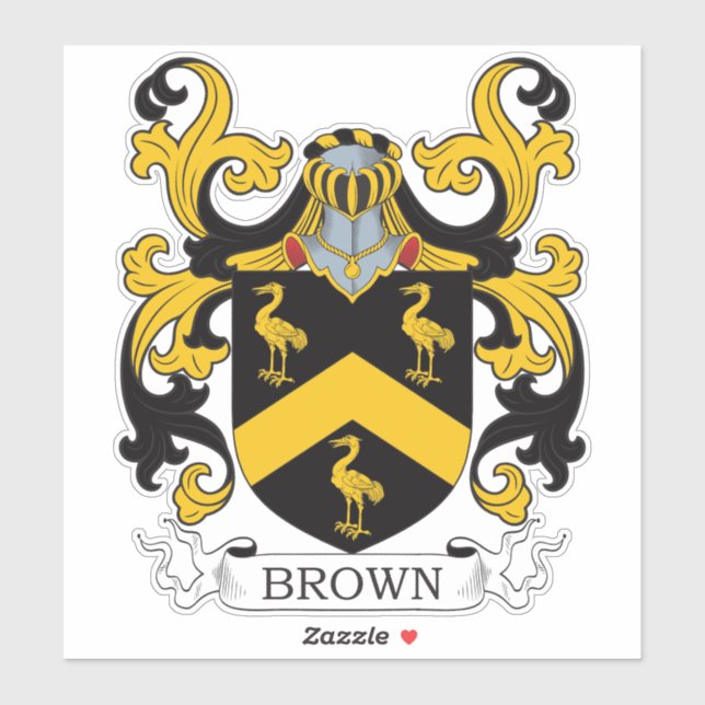 Sticker Brown crête de famille (Feuille)