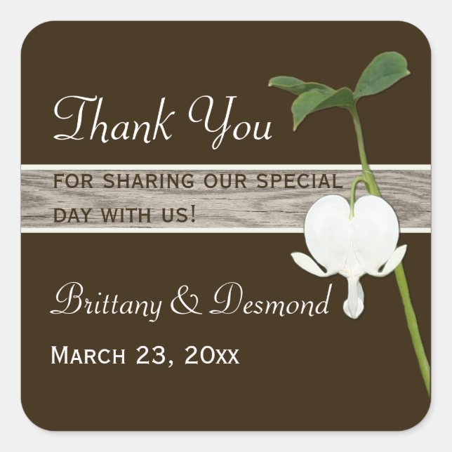 Sticker Brown vert ivoire saignant coeur 1,5" (Devant)