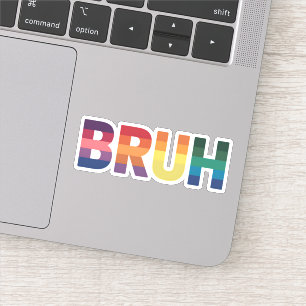 Sticker Bruh Mème Drôle Dire Bro Saluer Gay LGBT Pride