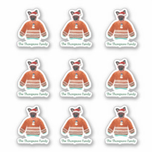 Sticker Bruxelles Griffon Chien Famille Vilain Sweat de No