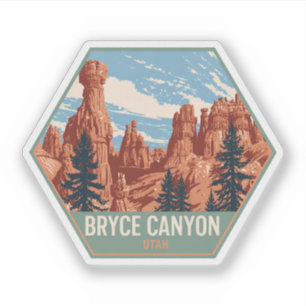 Sticker Bryce Canyon National Park Utah Vintage voyage