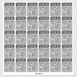 Sticker Budget Business Scan Me QR Code Moderne Simple