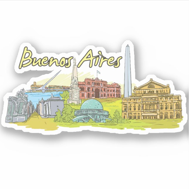 Sticker buenos aires (Devant)