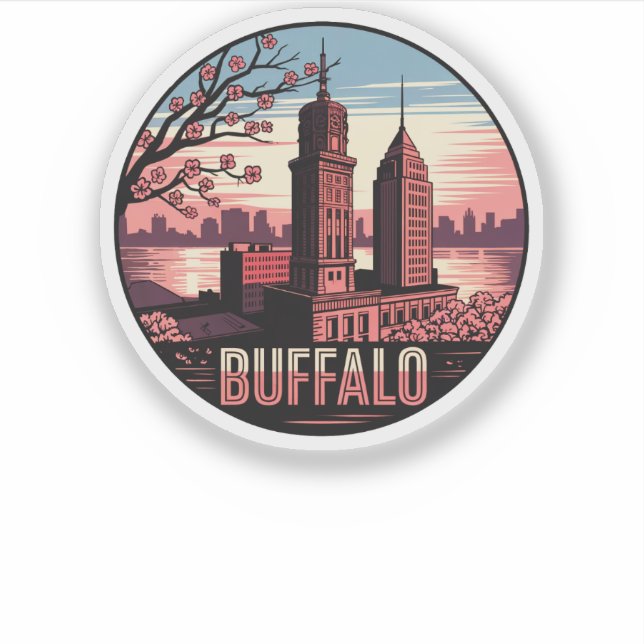 Sticker Buffalo City New York USA (Devant)