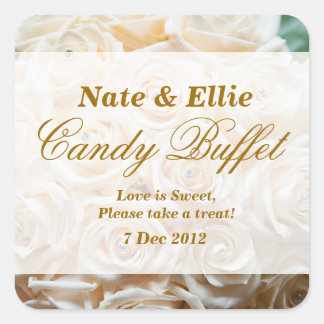 Sticker Buffet Rose ivoire