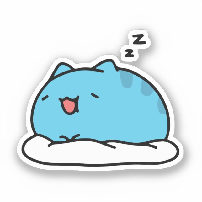 Sticker BugCat Capoo cat, Kawaii Comic Chat love (Recto)