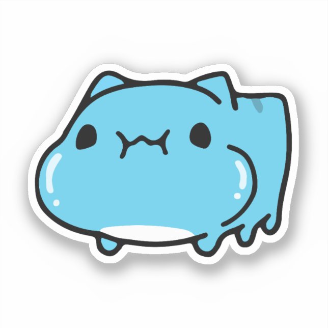 Sticker BugCat Capoo cat, Kawaii Comic Chat love (Recto)