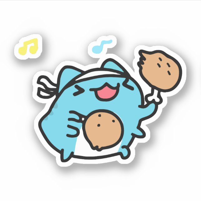 Sticker BugCat Capoo chat (Devant)