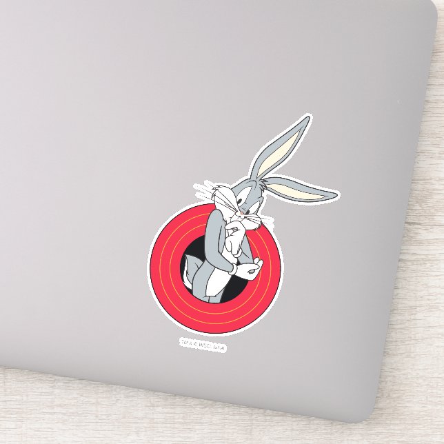 Sticker BUGS BUNNY™ à travers les anneaux LOONEY TUNES™ (Détail)