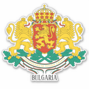 Sticker Bulgarie Armoiries Nationales Patriotique