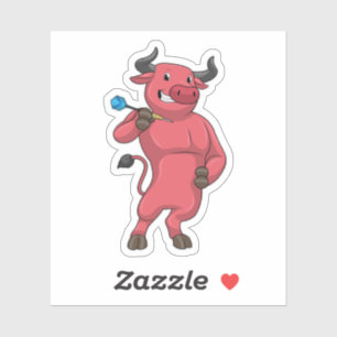 Sticker Bull aux fléchettes avec Dart