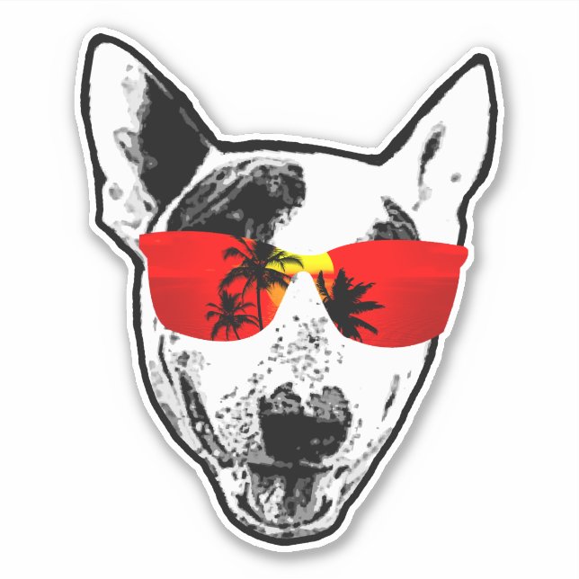 Sticker Bull Terrier (Devant)