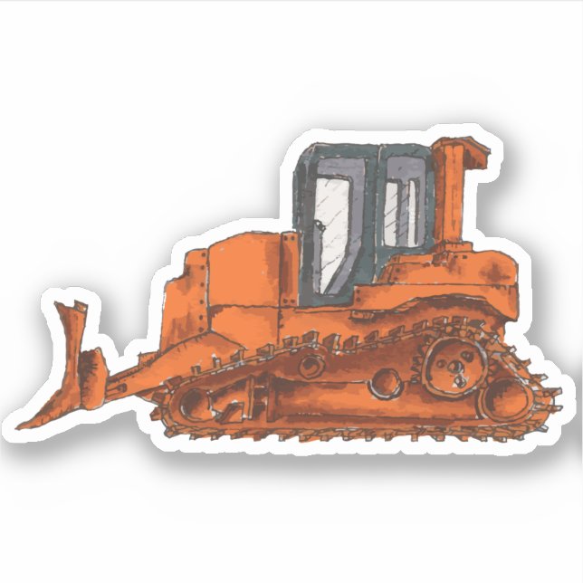 Sticker Bulldozer (Devant)