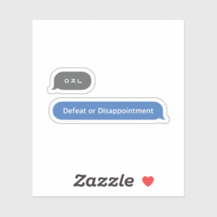 Sticker Bulle Conversation d'argot coréenne ㅇ ㅈ ㄴ