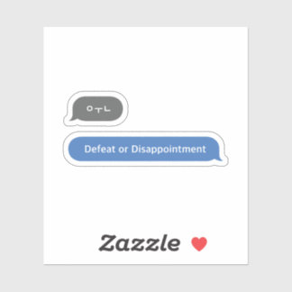 Sticker Bulle Conversation d'argot coréenne ㅇ ㅜ ㄴ