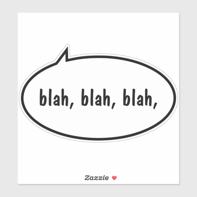 Sticker Bulle de dialogue personnalisée (Feuille)