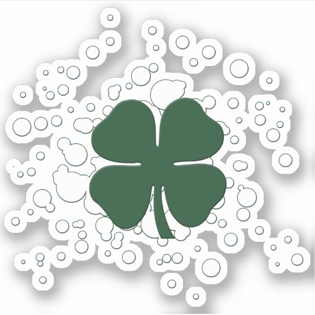 Sticker Bulles shamrocks (Devant)