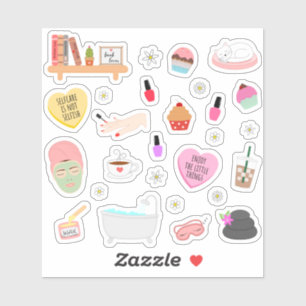 Sticker Bullet Journal de détente pour prendre soin de soi