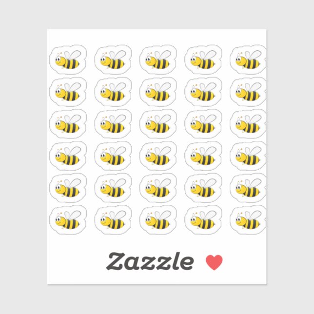 Sticker Bumble Bee (Feuille)