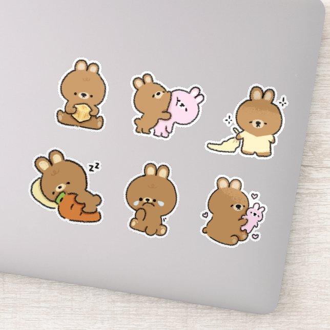 Sticker Bunny Doodle (Détail)