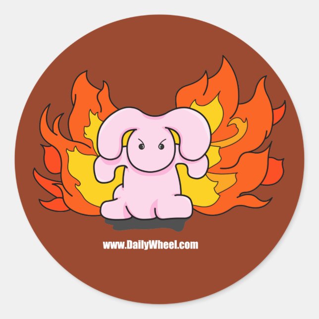 Sticker Bunny en colère (Devant)