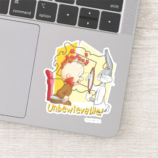 Sticker BUNNY™ et Elmer Fudd "Unbewievable" Barber BUGS