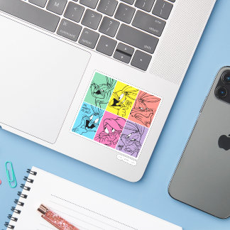 Sticker BUNNY™ - Expressions de blocs de couleur