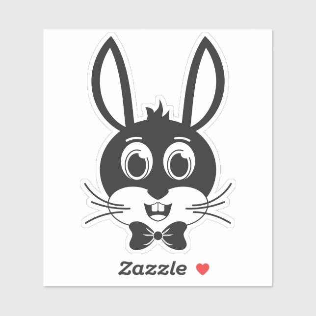 Sticker Bunny Face Boy-32886 (Feuille)
