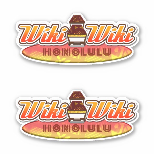 Sticker Bus Honolulu Wiki-Wiki (Devant)