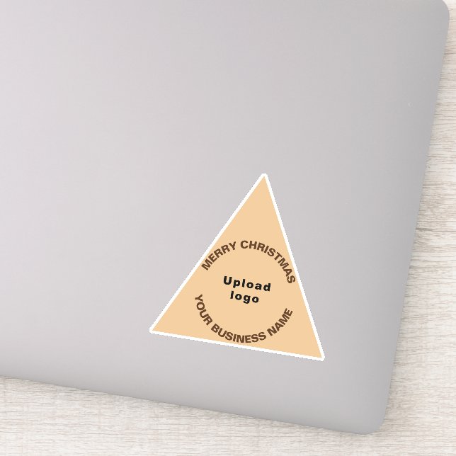 Sticker Business Christmas Light Triangle Brown Vinyl (Détail)