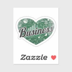 Sticker Business Retro Heart Blackboard Love