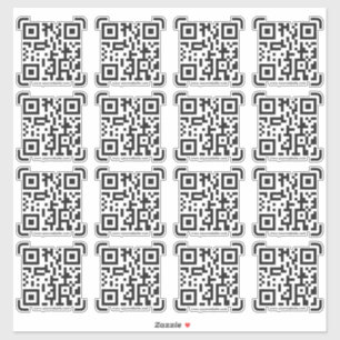 Sticker Business Scan Me QR Code Website Modern Simple
